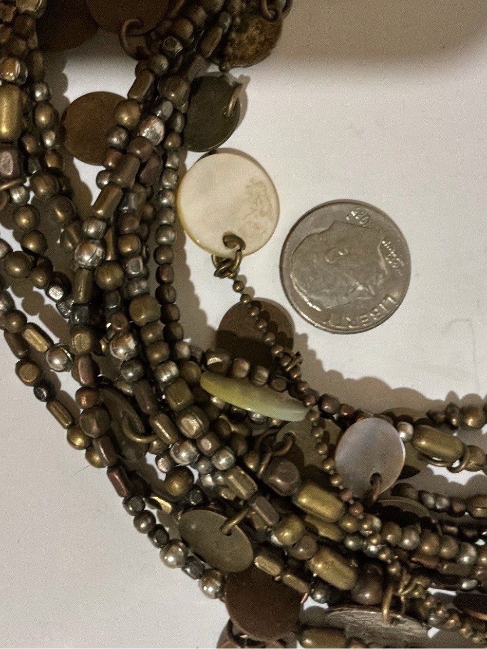 Multi-Strand Bronze Necklace - Picture 5 of 5